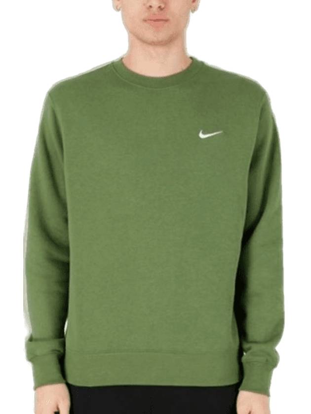 Swoosh Crew Neck Sweatshirt Green - NIKE - BALAAN 1