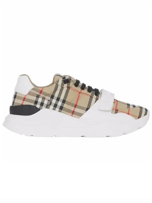 Vintage Check Suede Leather Sneakers Archive Beige - BURBERRY - BALAAN 2