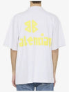 Tape Type Logo Medium Fit Short Sleeve T-Shirt White - BALENCIAGA - BALAAN 6