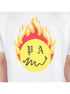 Burning Head Short Sleeve T-Shirt White - PALM ANGELS - 7