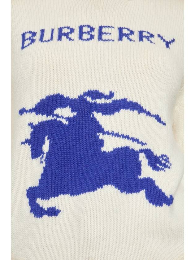 Burberry Sweater With Logo, Women's, Cream - BURBERRY - BALAAN 5