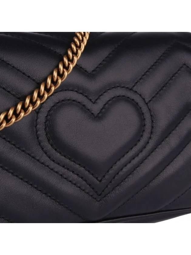 GG Marmont Matelasse Leather Super Mini Bag Black - GUCCI - BALAAN 4