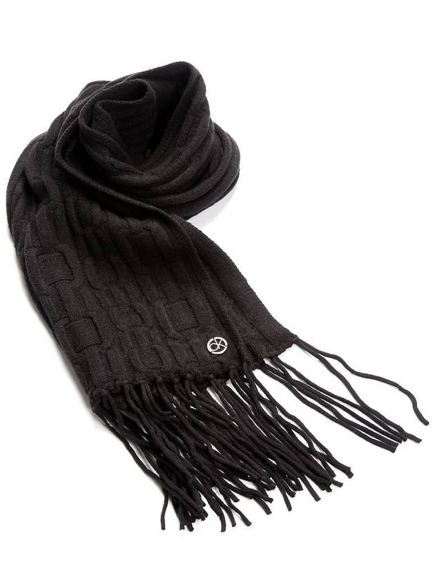 chain knit muffler scarf - CALVIN KLEIN - BALAAN 4