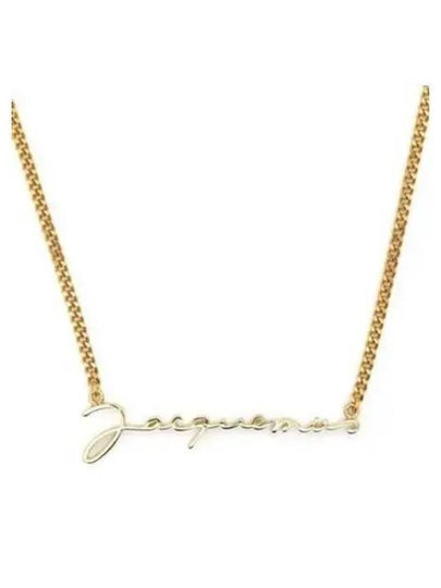 La Chain Signature Logo Chain Necklace Gold - JACQUEMUS - BALAAN 2