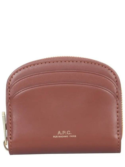 A.P.C. Half Moon Card Coin Purse Brown PXAWV F63437 CAD - A.P.C. - BALAAN