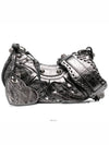 Metallic Le Cagol XS Lambskin Shoulder Bag Silver - BALENCIAGA - BALAAN 2