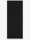 Monogram Classic Wool Scarf Black - LOUIS VUITTON - BALAAN 3