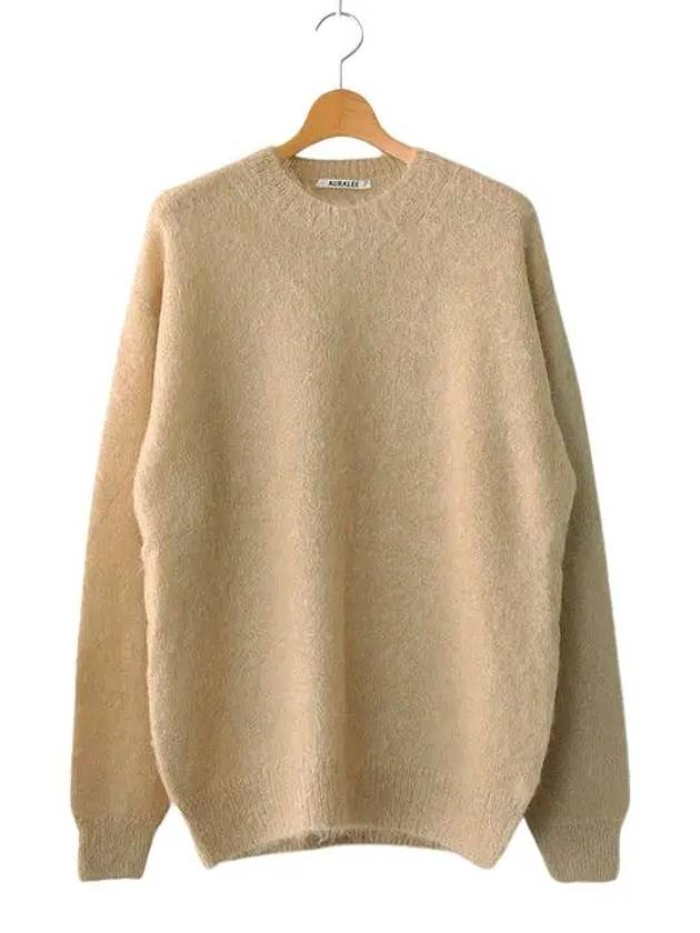 Super Kid Mohair Knit Top Beige - AURALEE - BALAAN 2