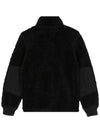 Kids Garment Dyed Cotton Polyester Terry Zip Up Jacket Black - STONE ISLAND - BALAAN 4