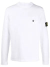 Men's Wappen Cotton Knit Top White - STONE ISLAND - BALAAN 2