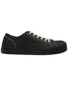 Tabi Canvas Low Top Sneakers Black - MAISON MARGIELA - BALAAN 3