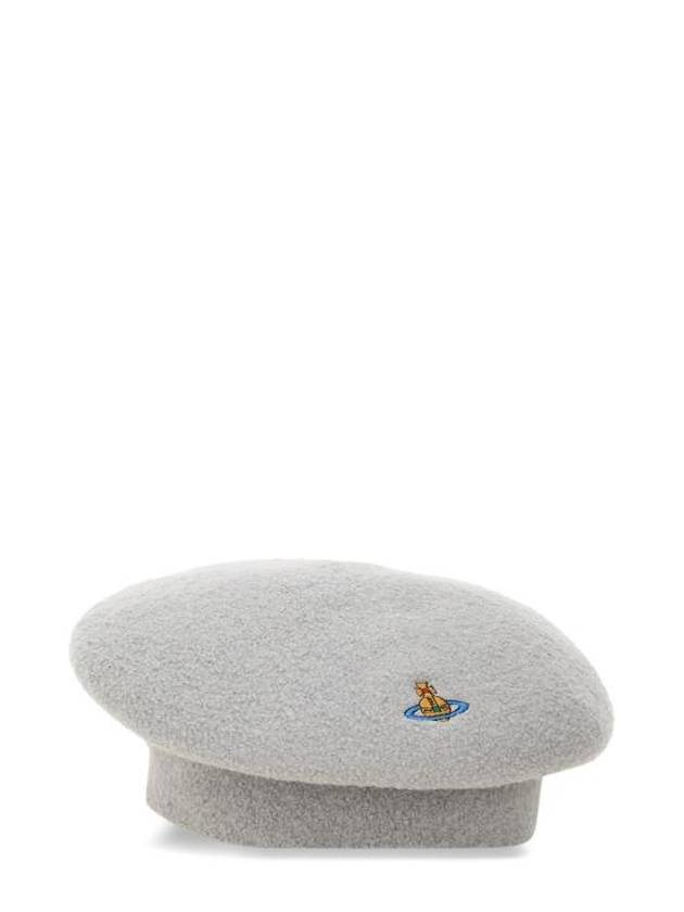 ORB Logo Beret Grey - VIVIENNE WESTWOOD - BALAAN 1