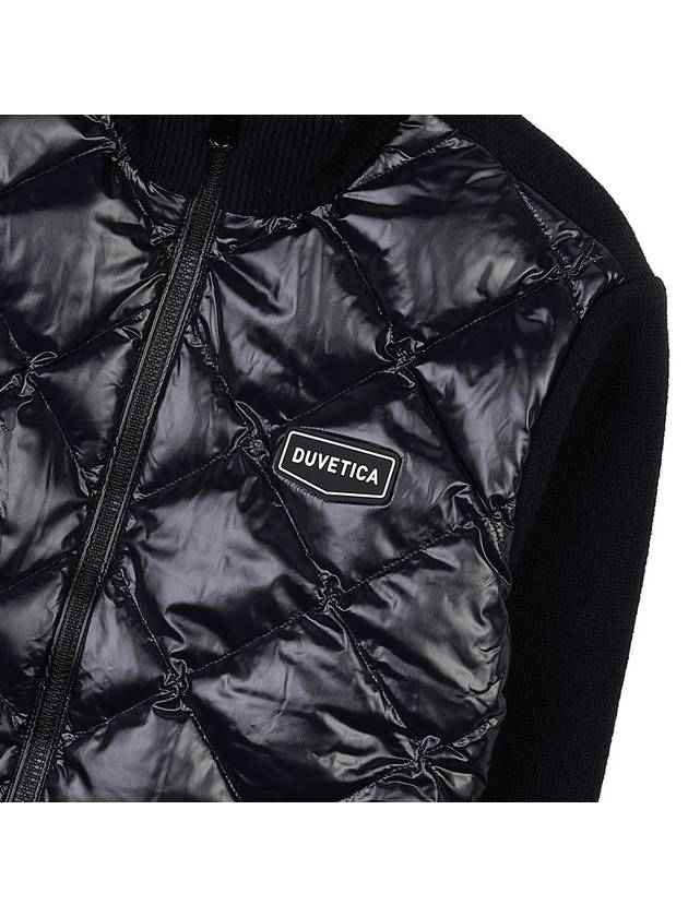 African Logo Quilted Down Jacket Black - DUVETICA - BALAAN 7