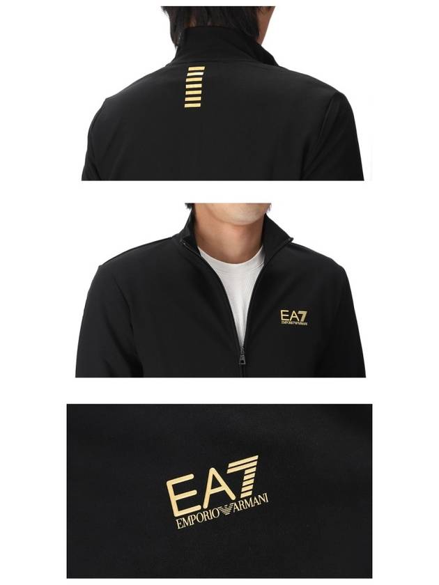 EA7 Logo Cotton Sportswear Set Black - EMPORIO ARMANI - BALAAN 8