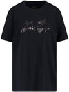 Hanori Logo Print Short Sleeve T-Shirt Black - ISABEL MARANT - BALAAN 2