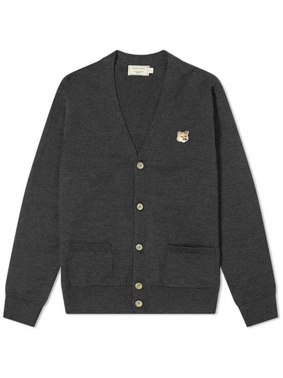 Fox Head Patch Classic Cardigan Anthracite - MAISON KITSUNE - BALAAN 2