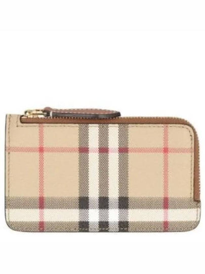 Check Card Wallet Archive Beige - BURBERRY - BALAAN 2