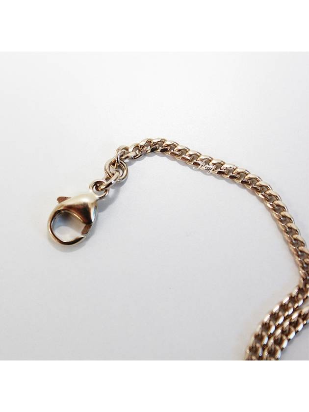 CC Heart Crystal Pendant Bracelet Gold - CHANEL - BALAAN 7