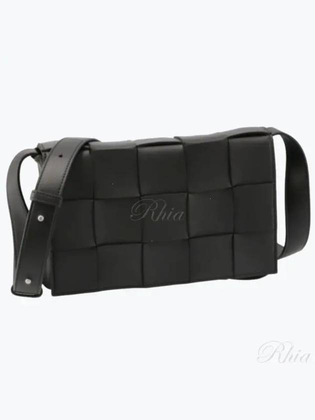 Intrecciato Cassette Cross Bag Black - BOTTEGA VENETA - BALAAN 2