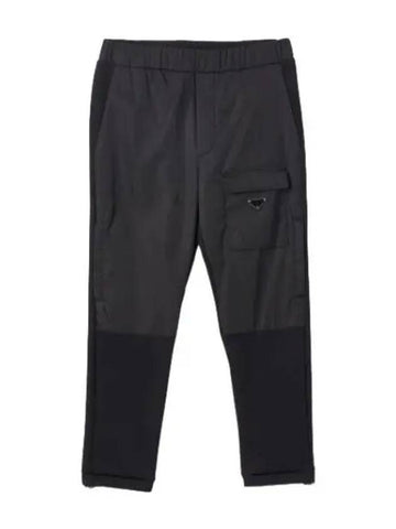 Pocket Logo Pants Black - PRADA - BALAAN 1