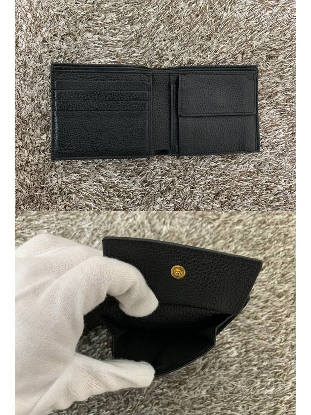 Black band logo leather wallet - GUCCI - BALAAN 5