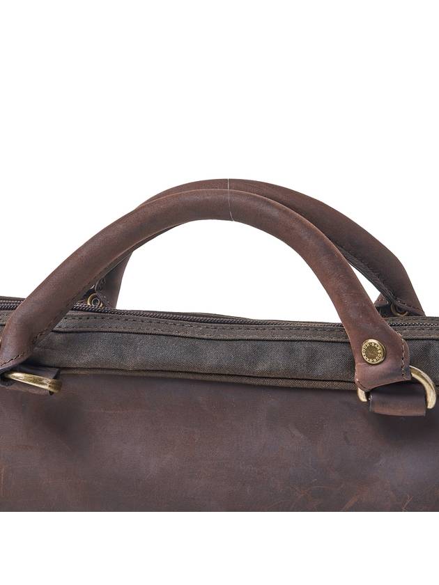 Men's Waxed Leather Brief Case Olive - BARBOUR - BALAAN 9