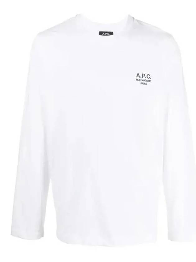 Men's Oliver Logo Long Sleeve T-Shirt White - A.P.C. - BALAAN 2