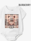 Baby Thomas Bear Print Cotton Bodysuit White Pink 8069720 - BURBERRY - BALAAN 2