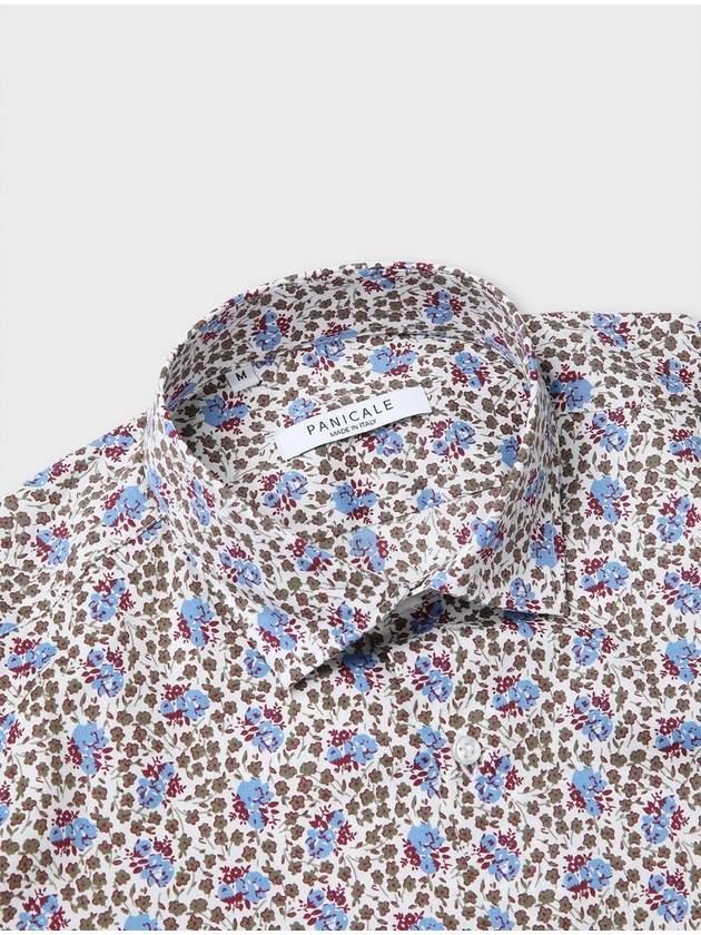 Made In Italy Flower Print Cotton Shirt F ACSH64 - PANICALE - BALAAN 2