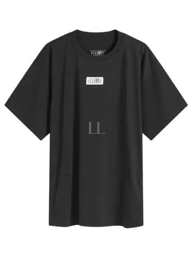 Ribbed Neck Short Sleeve T-Shirt Black - MAISON MARGIELA - BALAAN 2