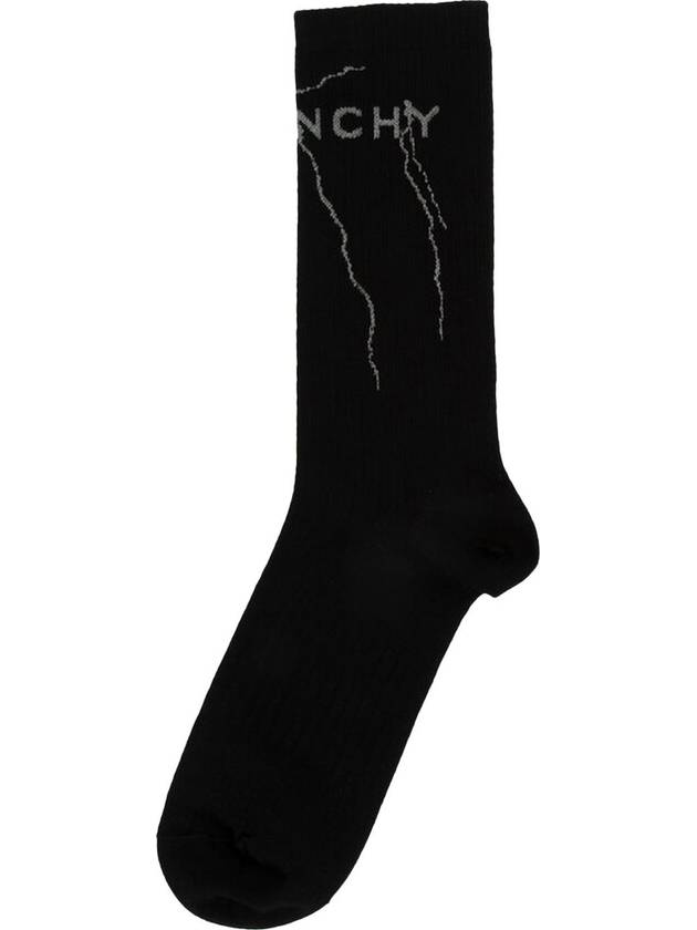 Logo Socks Black - GIVENCHY - BALAAN 3