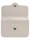 Dot Compact Keyring Card Wallet Warm Grey - LE MASQUE - BALAAN 6