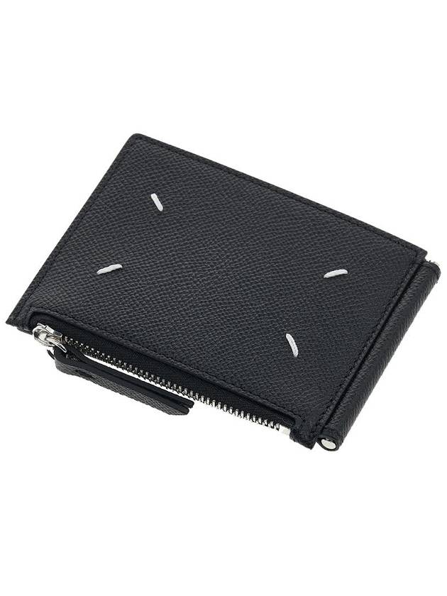 Stitch Money Clip Card Wallet Black - MAISON MARGIELA - BALAAN 5