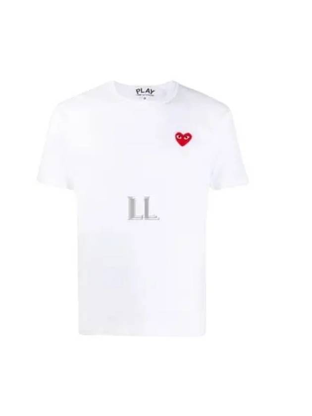 Red Heart T-Shirt White - COMME DES GARCONS PLAY - BALAAN 2