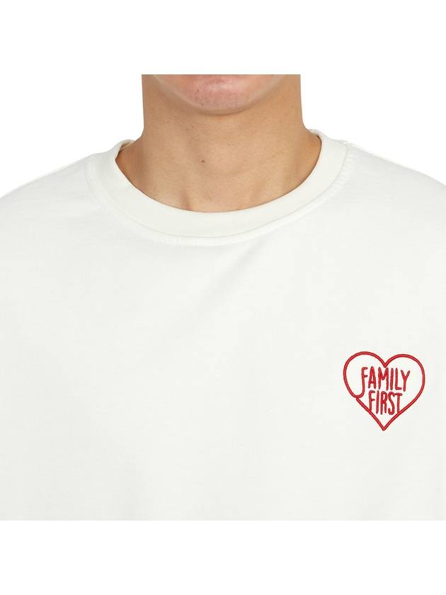 Heart Sweatshirt White - FAMILY FIRST - BALAAN 7