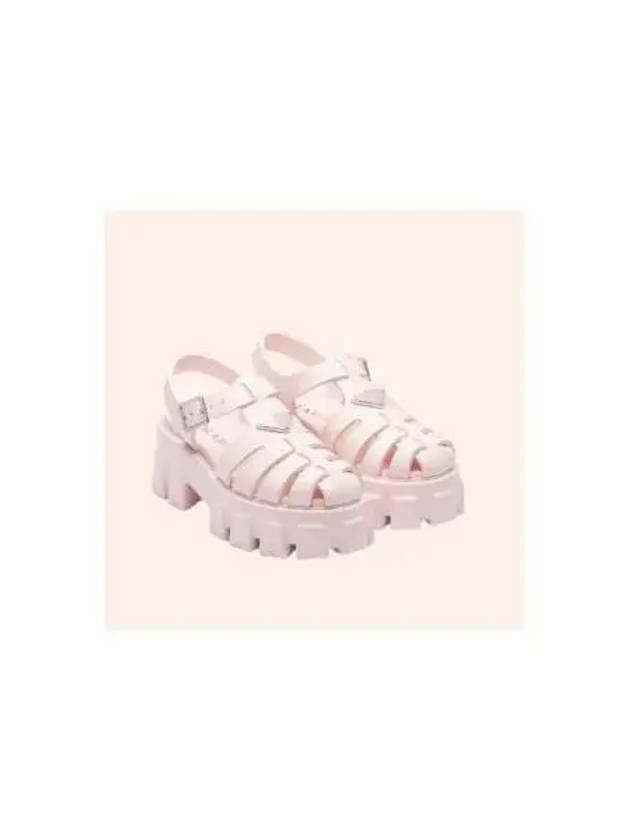 Monolith Rubber Sandals Alabaster Pink - PRADA - BALAAN 2