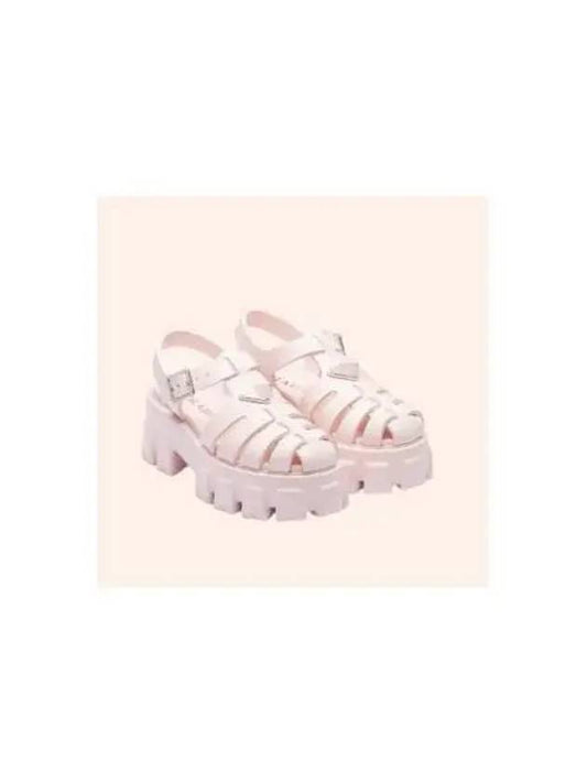 Monolith Rubber Sandals Alabaster Pink - PRADA - BALAAN 2