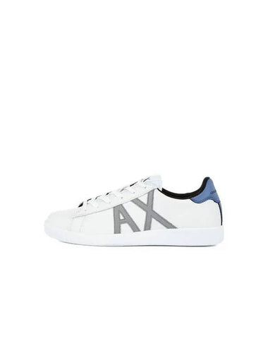 Men s AX Logo Patch Low Top Sneakers White 270319 - ARMANI EXCHANGE - BALAAN 1