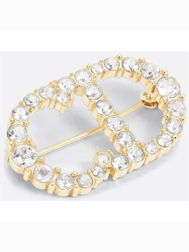 Clair D Lune Crystals Brooch Gold - DIOR - BALAAN 5