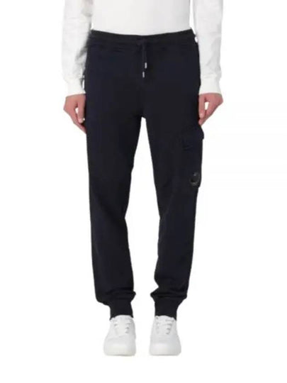 Diagonal Fleece Cargo Track Pants Navy - CP COMPANY - BALAAN 2