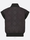 Macrocannage Quilted Technical Taffeta Vest Black - DIOR - BALAAN 8