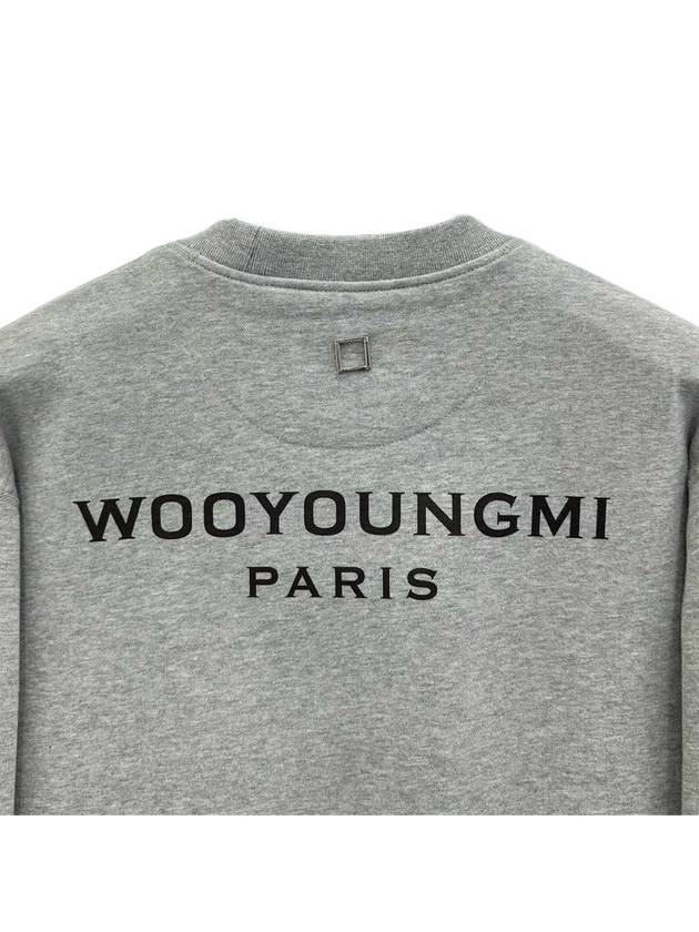 Back Logo Sweatshirt Grey - WOOYOUNGMI - BALAAN 7