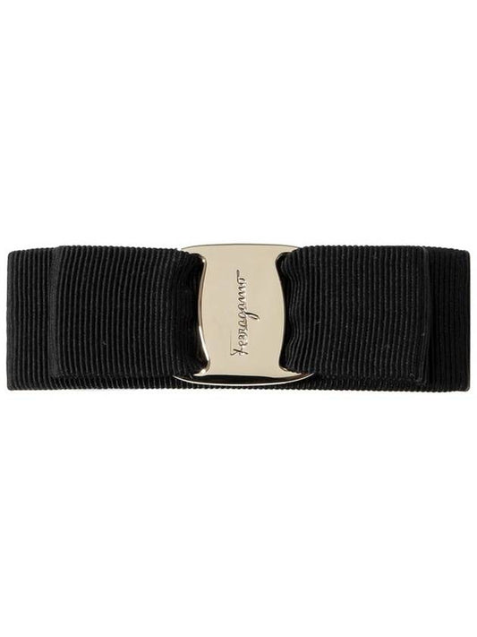 Ferragamo 34 2019 NERO ORO 0495450 Women s Vara Hairpin - SALVATORE FERRAGAMO - BALAAN 1