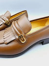 Mirror G Leather Loafers Brown - GUCCI - BALAAN 8