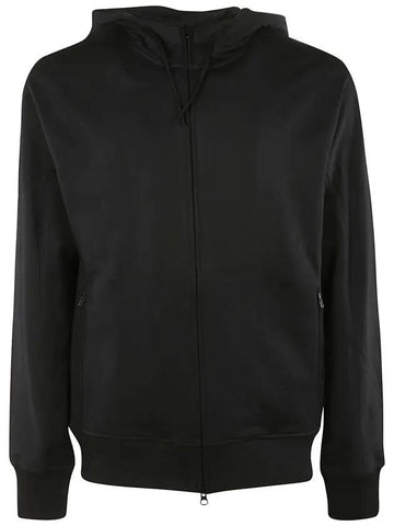 Classic Back Logo Printed Zip Up Hoodie Black - Y-3 - BALAAN 1