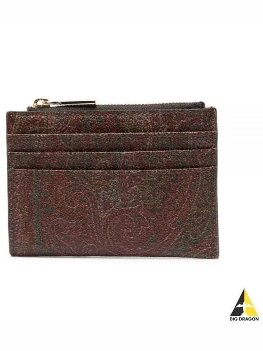 Etro Women Card Holder Wallet Brown 0N497 8210 - ETRO - BALAAN 1