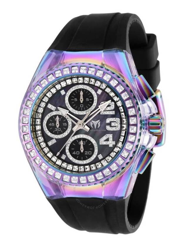 Technomarine Cruise Star Chronograph Quartz Crystal Black Dial Ladies Watch TM-121065 - TECHNOMARINE - BALAAN 1