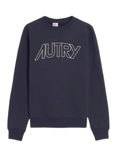 Men s brushed sweatshirt SWIM 408B BLUE - AUTRY - BALAAN 1