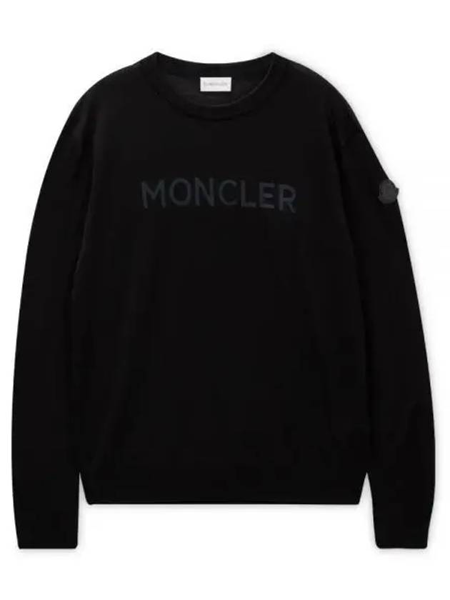 Men s Girocolo Black Knit 9C00011 M1180 999 1208232 - MONCLER - BALAAN 1