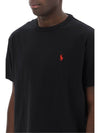 Polo Pony Logo Short Sleeve TShirt Black 710811284 001 - RALPH LAUREN - BALAAN 4